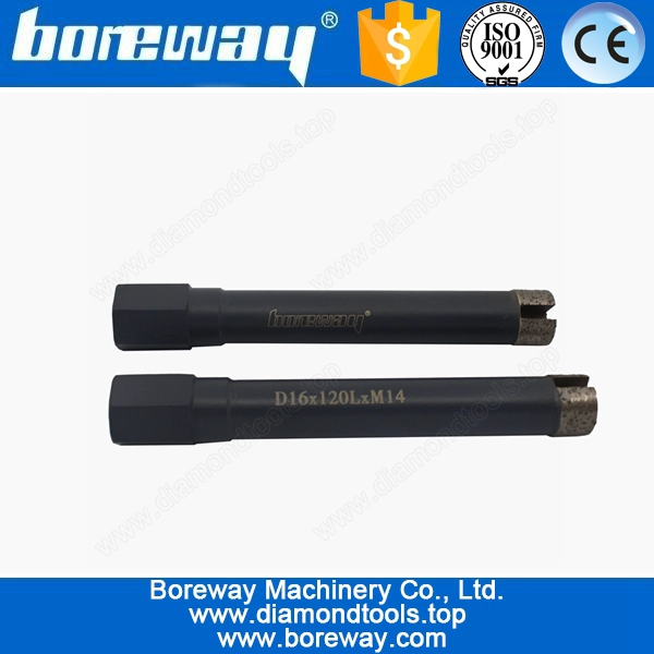 स्टोन डायमंड कोर ड्रिल ड्रिल पाइप के लिए ड्रिलिंग मशीन D16 हाथ से आपूर्ति * 120L * M14