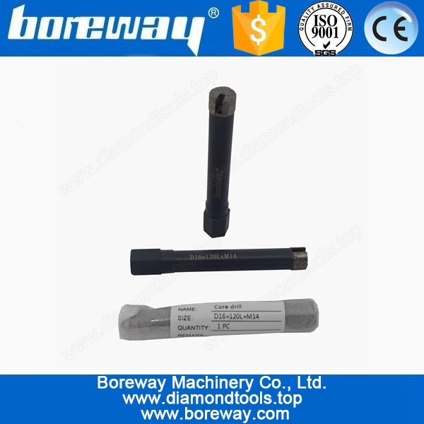 स्टोन डायमंड कोर ड्रिल ड्रिल पाइप के लिए ड्रिलिंग मशीन D16 हाथ से आपूर्ति * 120L * M14