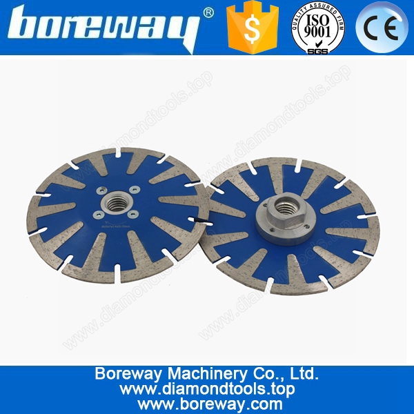 Supply T Shape Convex Diamond Cutting Saw Blade With Flange D125*M14