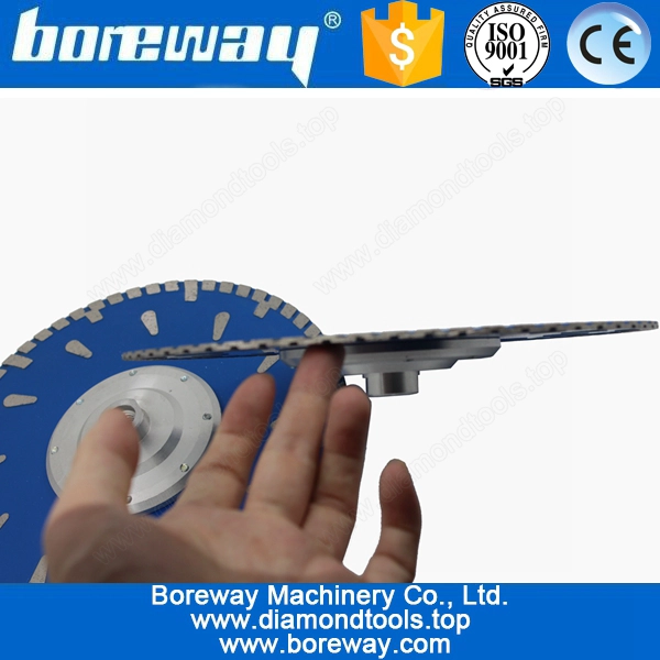 Supply Turbo Wave Raindrop Segment Disc Cutting Blade Granite With Flange D230*7*3*70mm