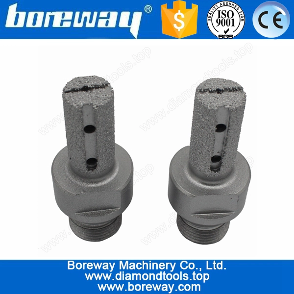 供給真空シンク穴 D16 を研磨用フィンガー カッターをろう付け * 30 t