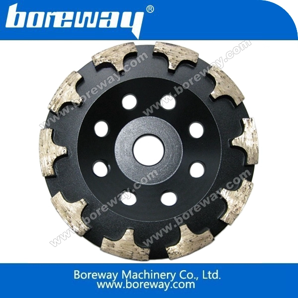 T-Form-Segment Diamanttopfschleifscheiben