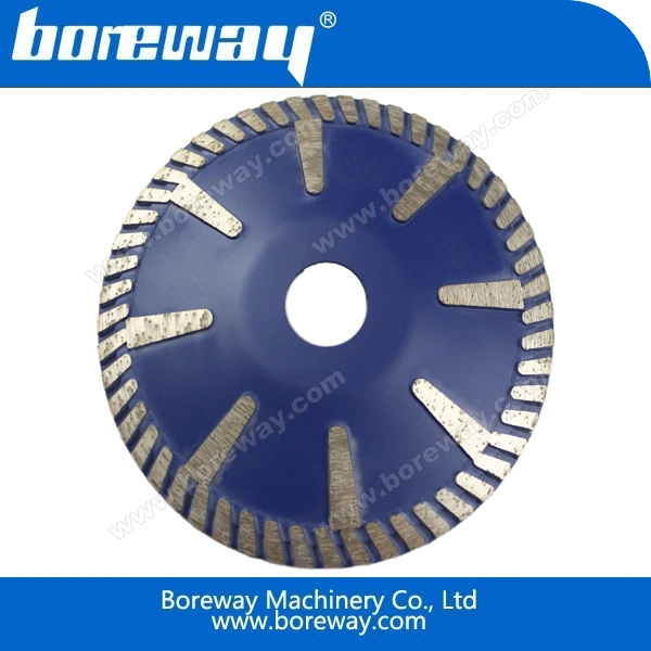 टी के आकार अवतल टर्बो लहर हीरा ब्लेड देखा