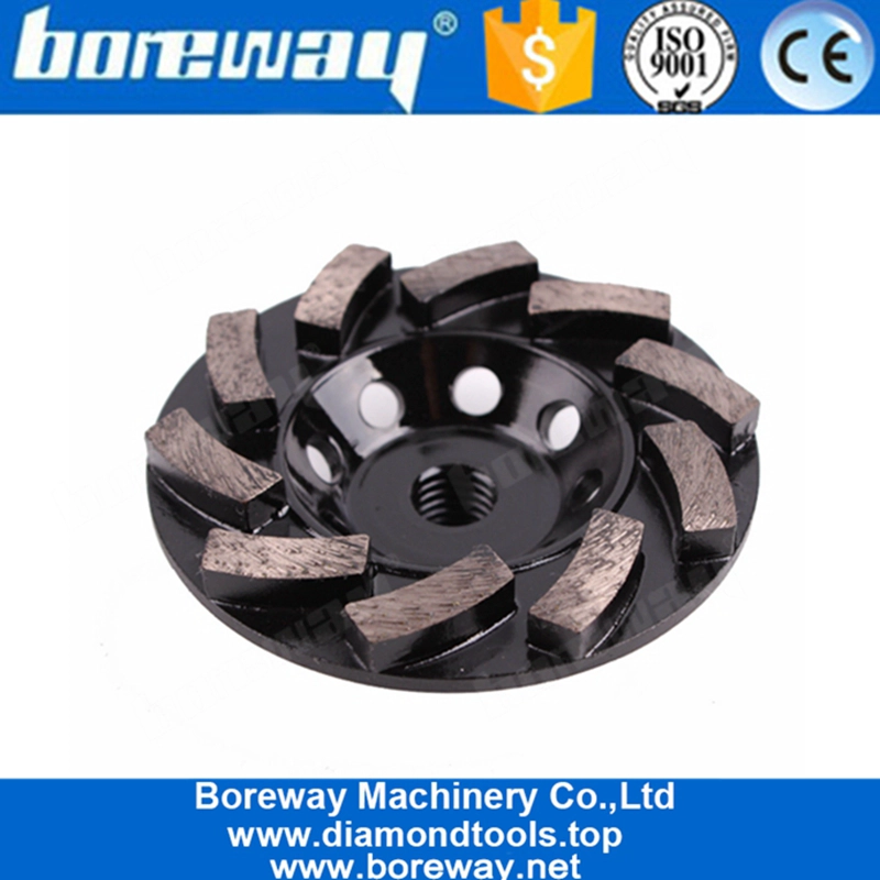 Mola in calcestruzzo diamantato da 5 pollici a 10 segmenti per smerigliatrice angolare