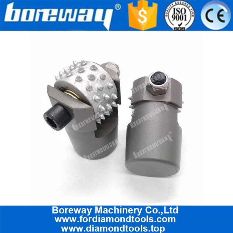 Terrco 2 Inch Diamond Alloy Bush Hammer Roller With 45 Teeth