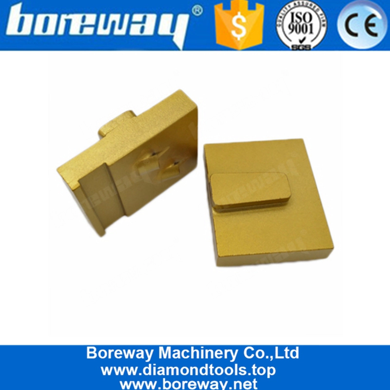 Bloc de meulage concret épais de PCD de quart de blanc vierge de serrure de Husqvarna Redi pour le revêtement époxyde