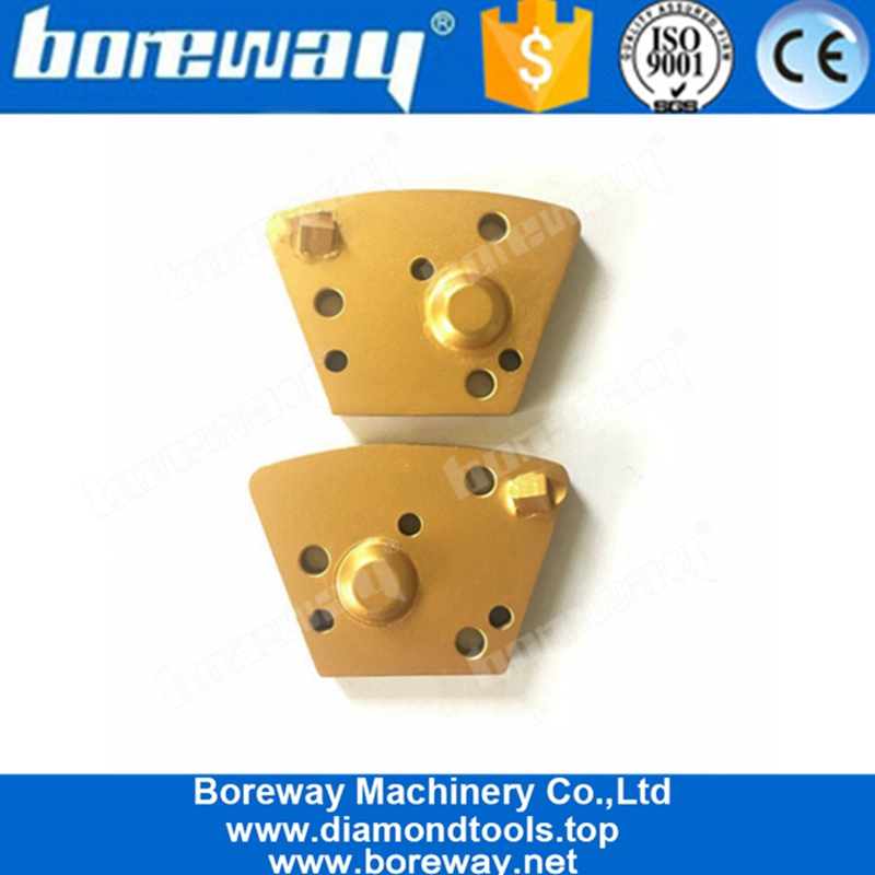 四分之一PCD圆形刀头的螺纹孔梯形混凝土地板研磨块