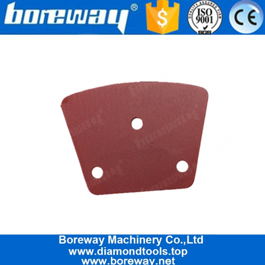 Trois demi trous ronds de fil trapézoïdal de segment rond de PCD rectifiant le disque pour la colle de peinture de revêtement