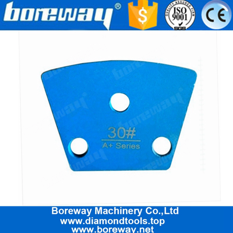 कोटिंग हटाने के लिए तीन हेक्सागोन खंड शीर्ष गुणवत्ता वाले डायमंड ट्रेपोजॉइड पीस जूते