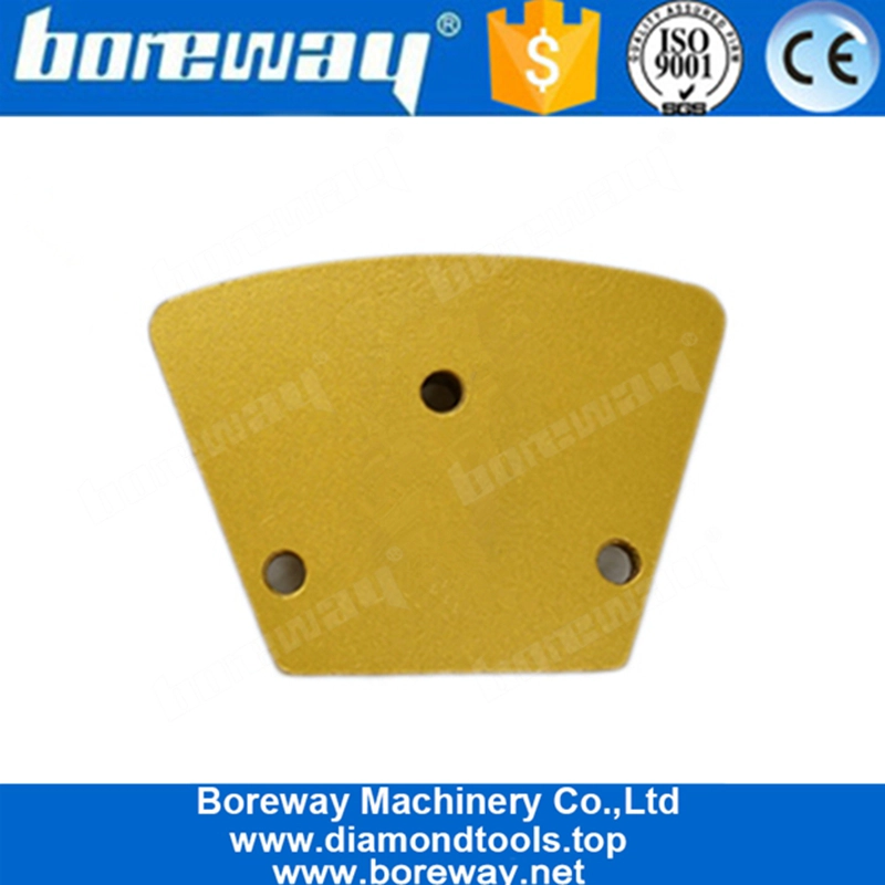 कंक्रीट तल के लिए तीन छेद आक्रामक फास्ट वर्किंग ट्रेपोजॉइड डायमंड ब्लैंक PCD पीस जूते