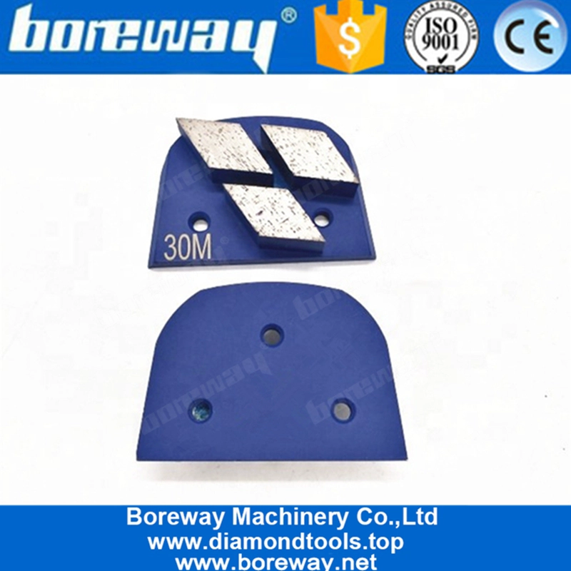 Three Rhombus Segments Lavina Concrete Diamond Grinding Shoes For Concrete and Terrazzo Floor