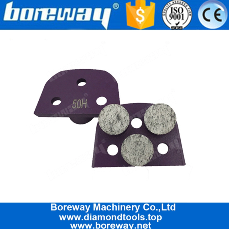 कंक्रीट Terrazzo मंजिल के लिए तीन दौर खंड धातु बॉन्ड Lavina डायमंड पीस ब्लॉक