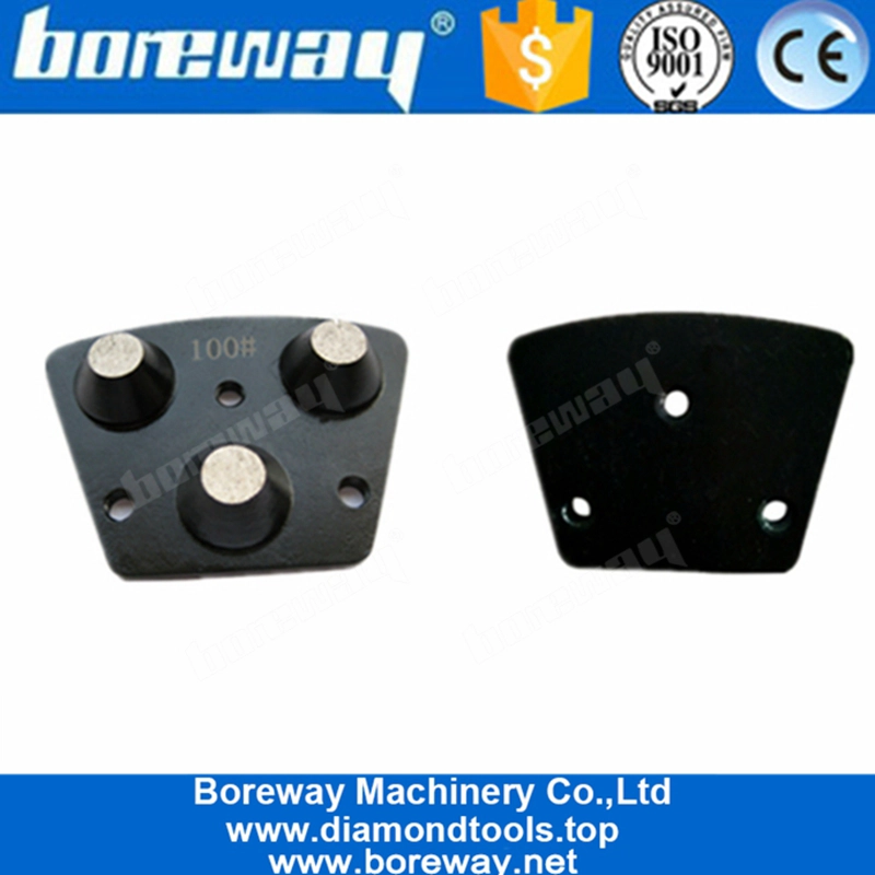 Three Round Segments Performance Universal Concrete Floor Trapezoid Grinding Pads