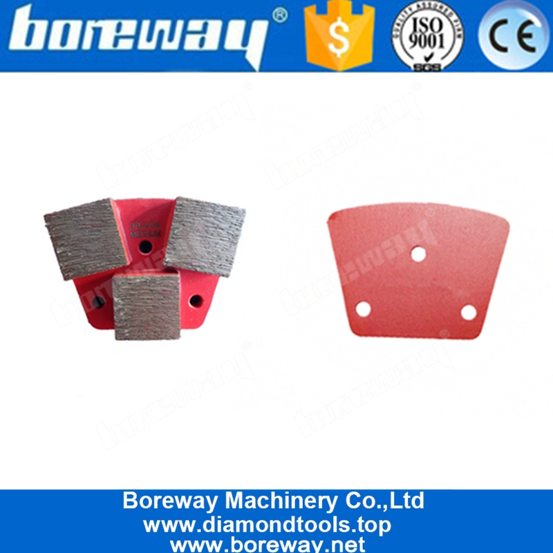 コンクリートのための3つの正方形の区分の長い粉砕の寿命の台形のダイヤモンドの粉砕のブロック