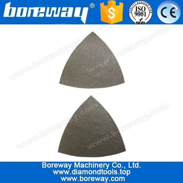 कठिन धैर्य हीरे के कणों विद्युत त्रिकोणीय Burnishing डिस्क