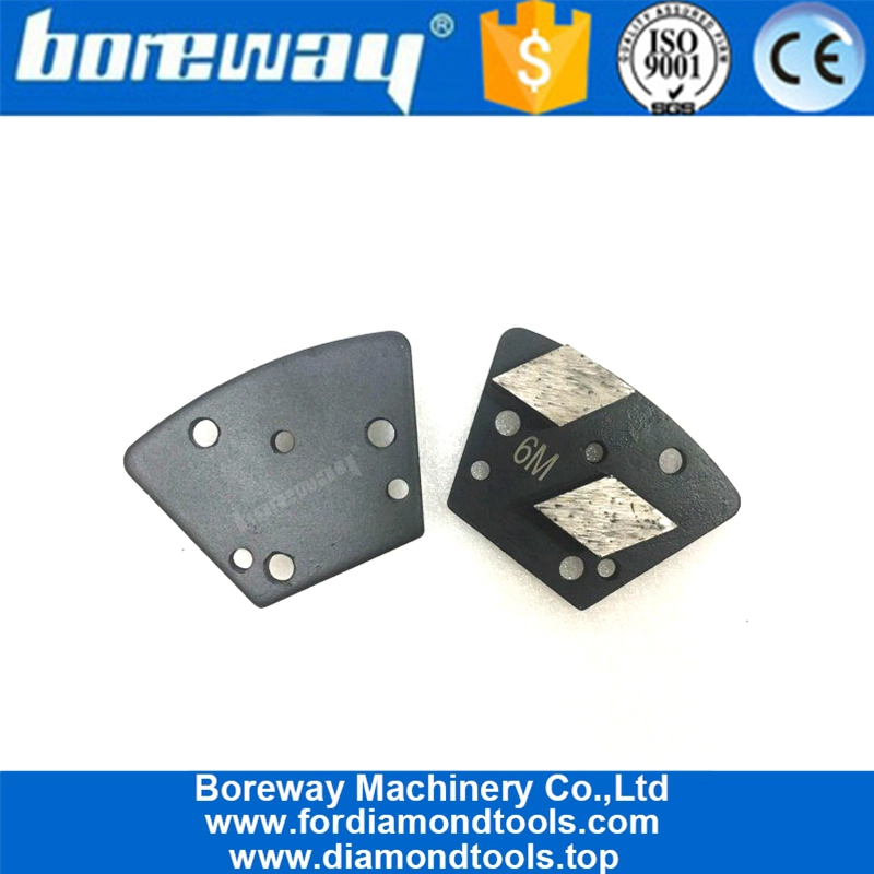 Segmento de forma de rombo de remolque base trapezoidal para renovación de piso