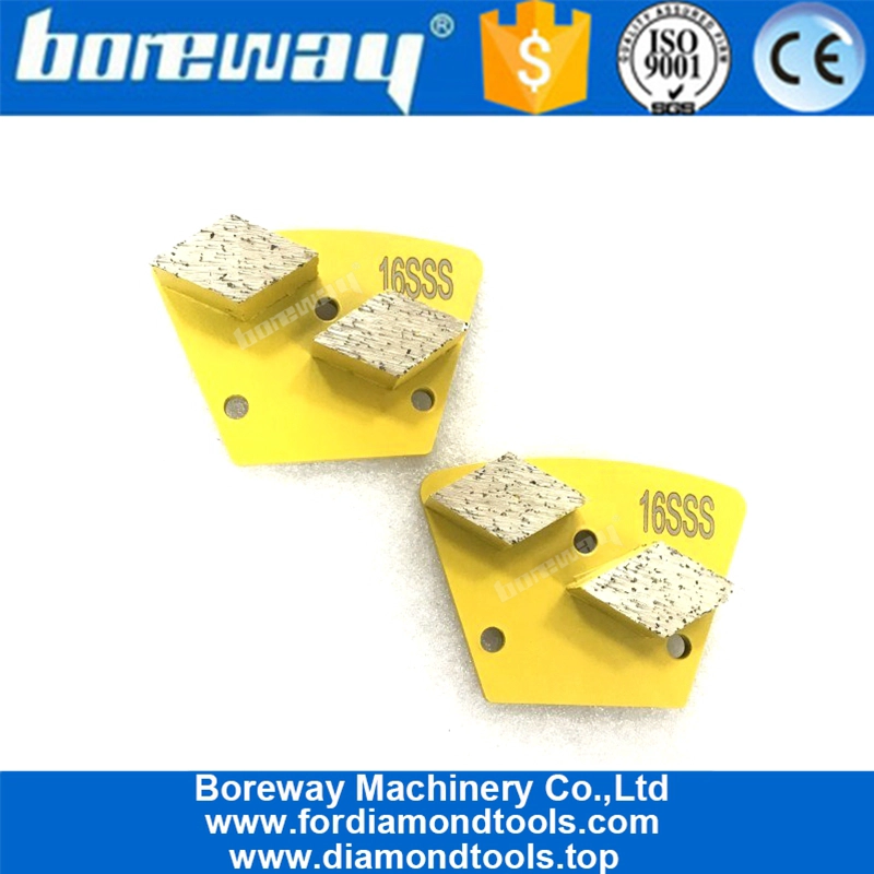 Segmento de forma de rombo de remolque base trapezoidal para renovación de piso