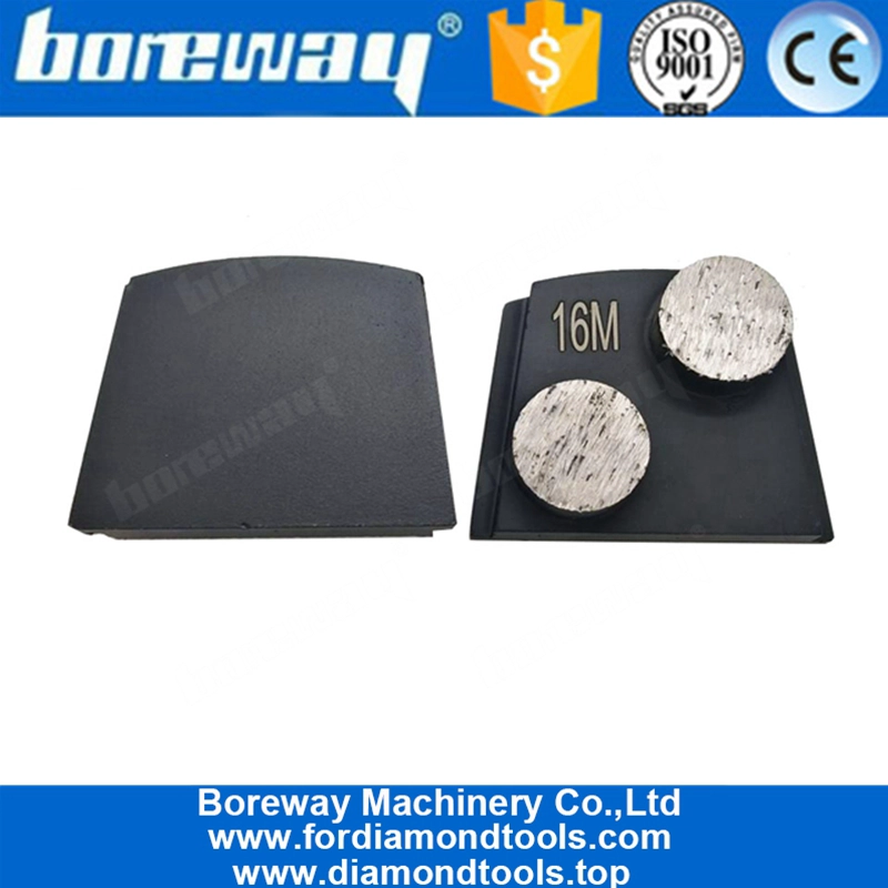 फर्श की चक्की के लिए ट्रेपेज़ॉइड मेटल बॉन्ड कंक्रीट डायमंड पीस प्लेट