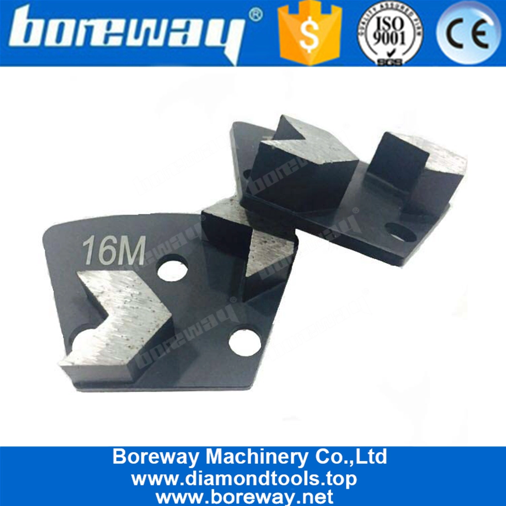 台形形状の矢印バー床金属研削パッド