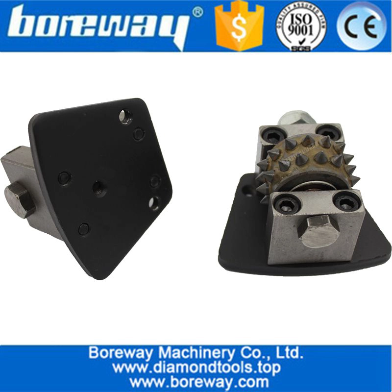 Trapezoid Type 30 tips Diamond Bush Hammer Rollers For Concrete Grinding
