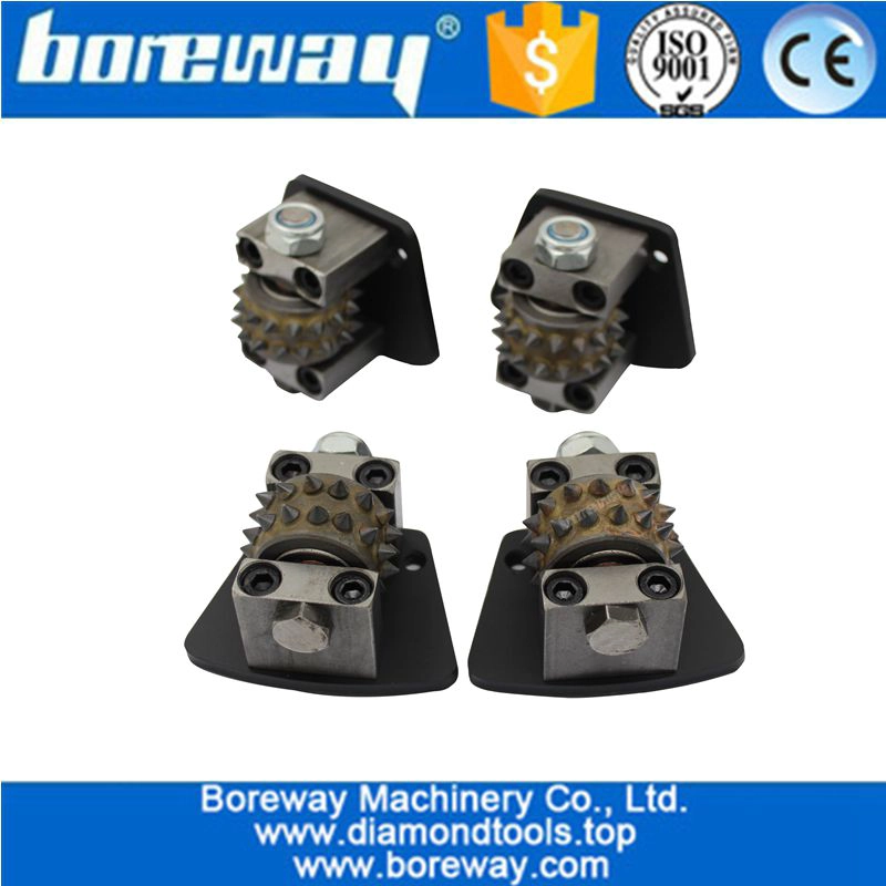 Trapezoid Type 30 tips Diamond Bush Hammer Rollers For Concrete Grinding