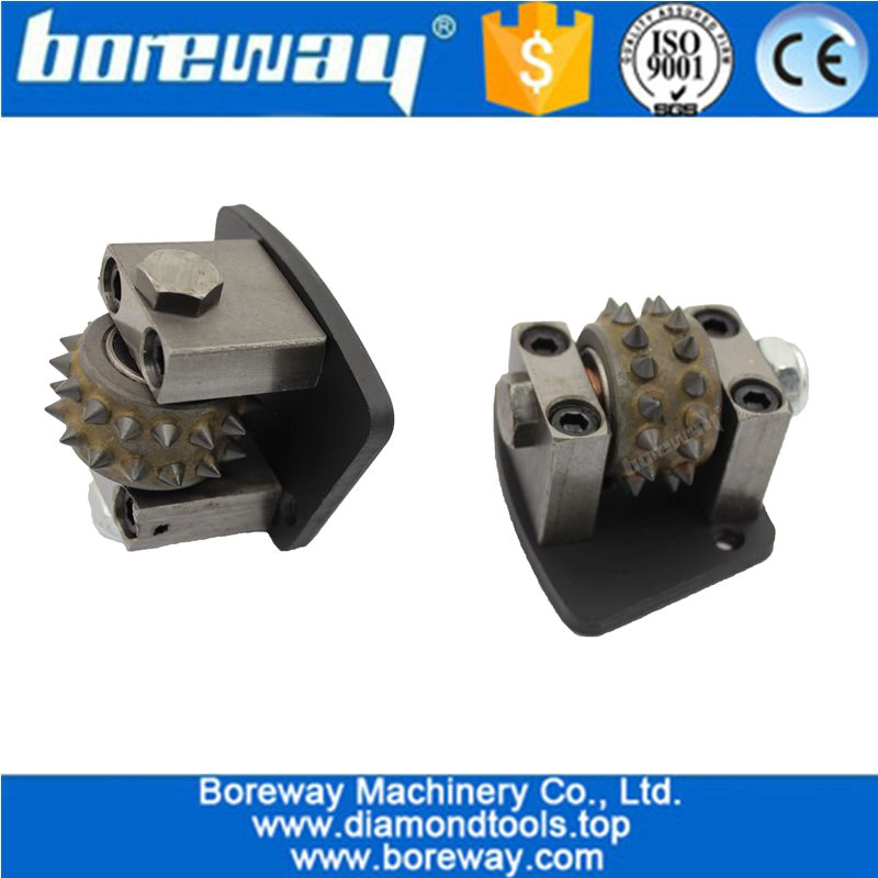 Trapezoid Type 30 tips Diamond Bush Hammer Rollers For Concrete Grinding
