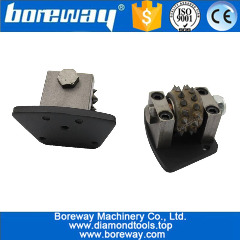 Trapezoid Type 30 tips Diamond Bush Hammer Rollers For Concrete Grinding
