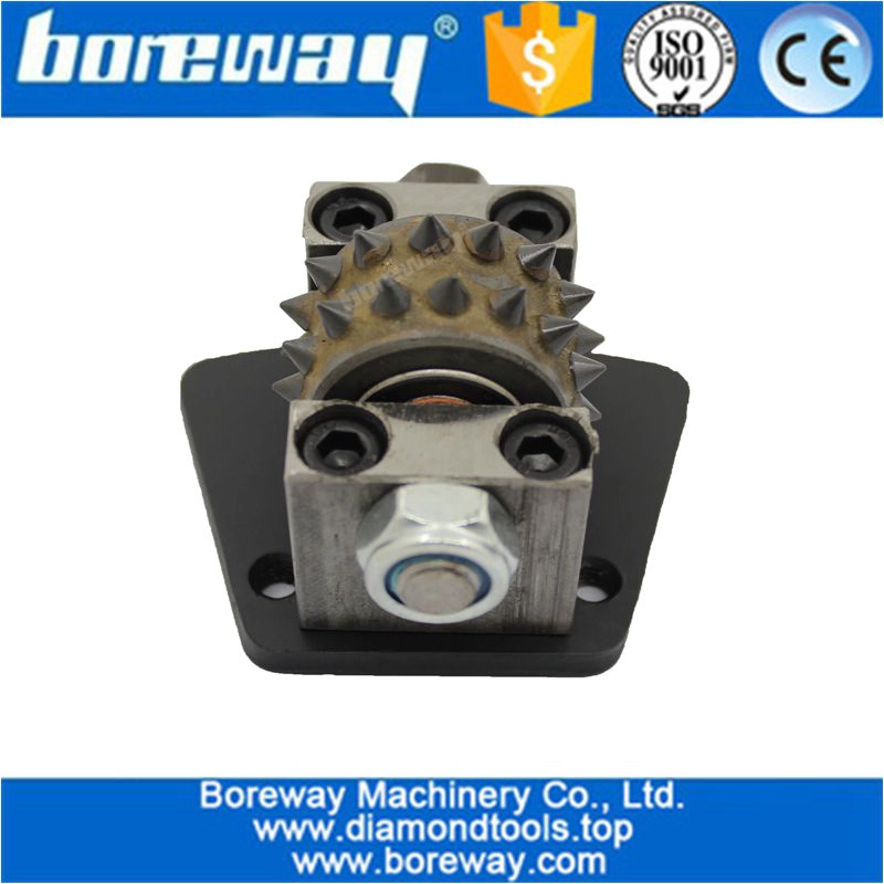 Trapezoid Type 30 tips Diamond Bush Hammer Rollers For Concrete Grinding