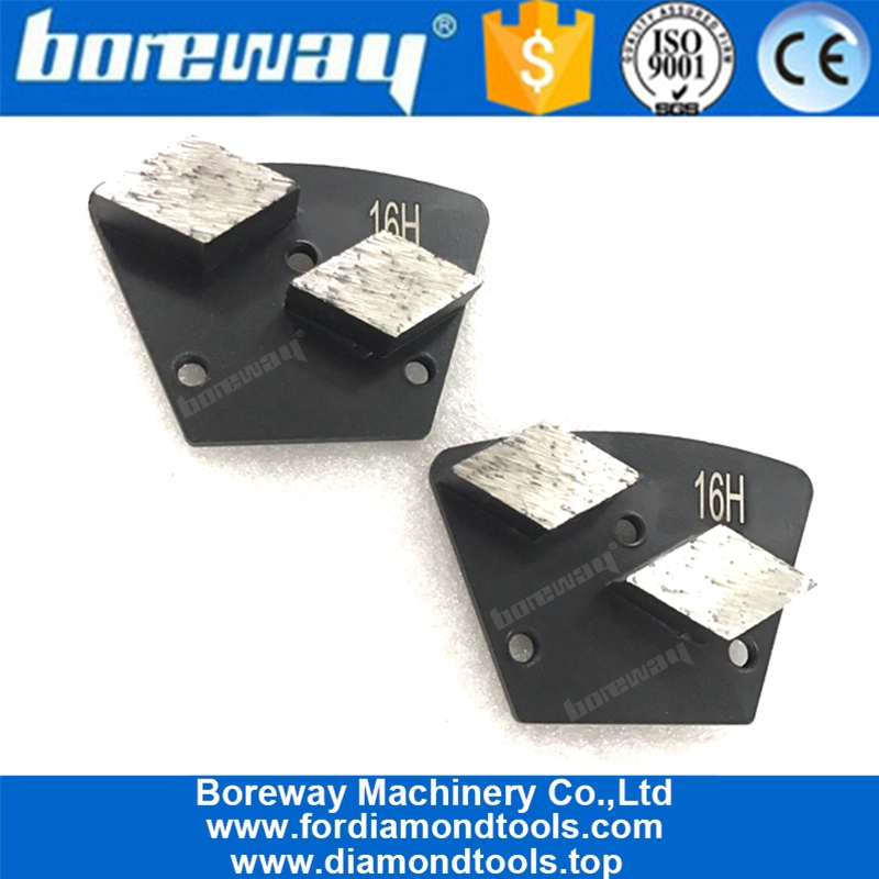 Type trapézoïdal Disque de meulage de polissage de sol de segment de barre de losange