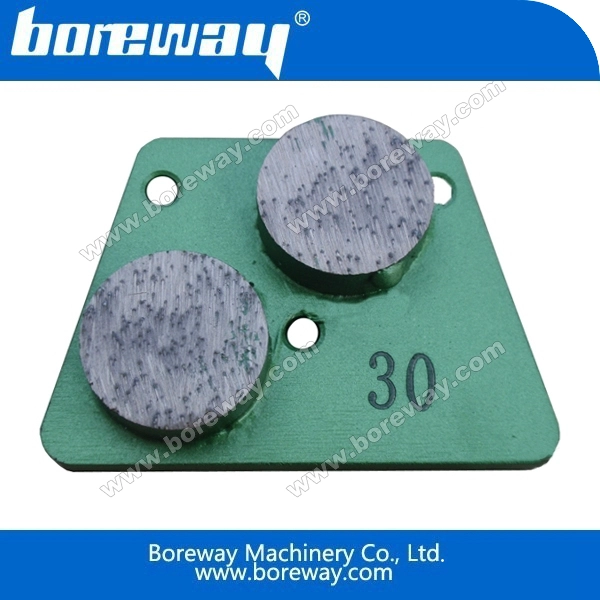 Trapezoid diamond grinding plates and blocks