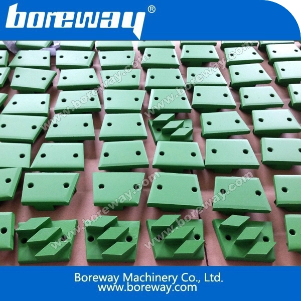 Trapezoid diamond grinding plates and blocks