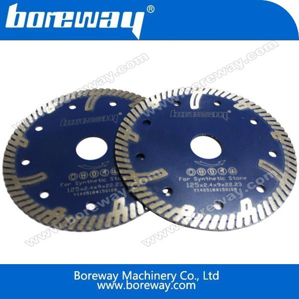 टर्बो हीरा कंक्रीट देखा ब्लेड के साथ दांतों को सुदृढ़