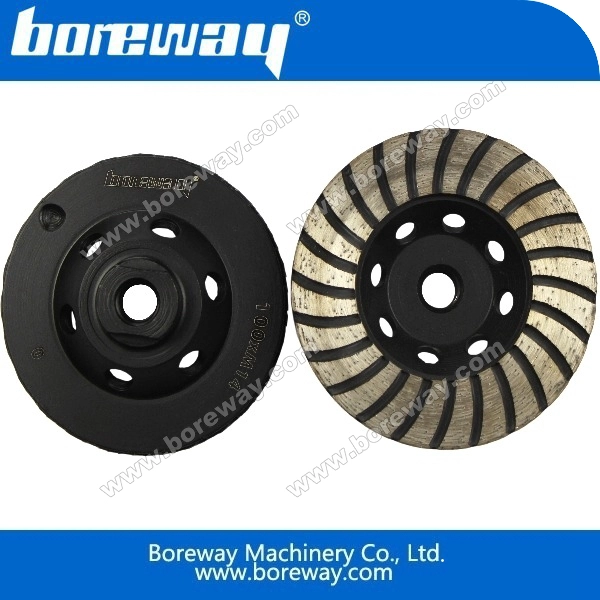 Turbo rim diamond cup wheels