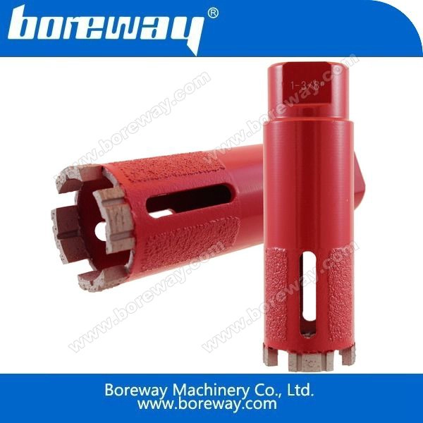 パイプダイヤモンド真空とターボセグメント化されたコアビットはろう付け