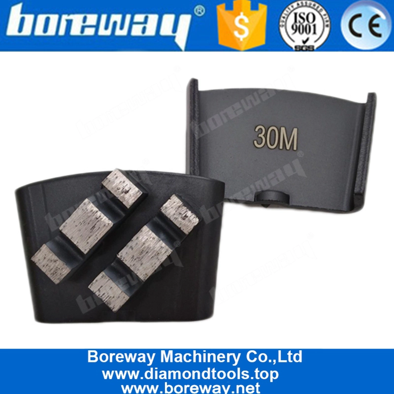 Two M Segments HTC EZ Change Metal Bond Grinding Disc For Concrete Terrazzo Stone