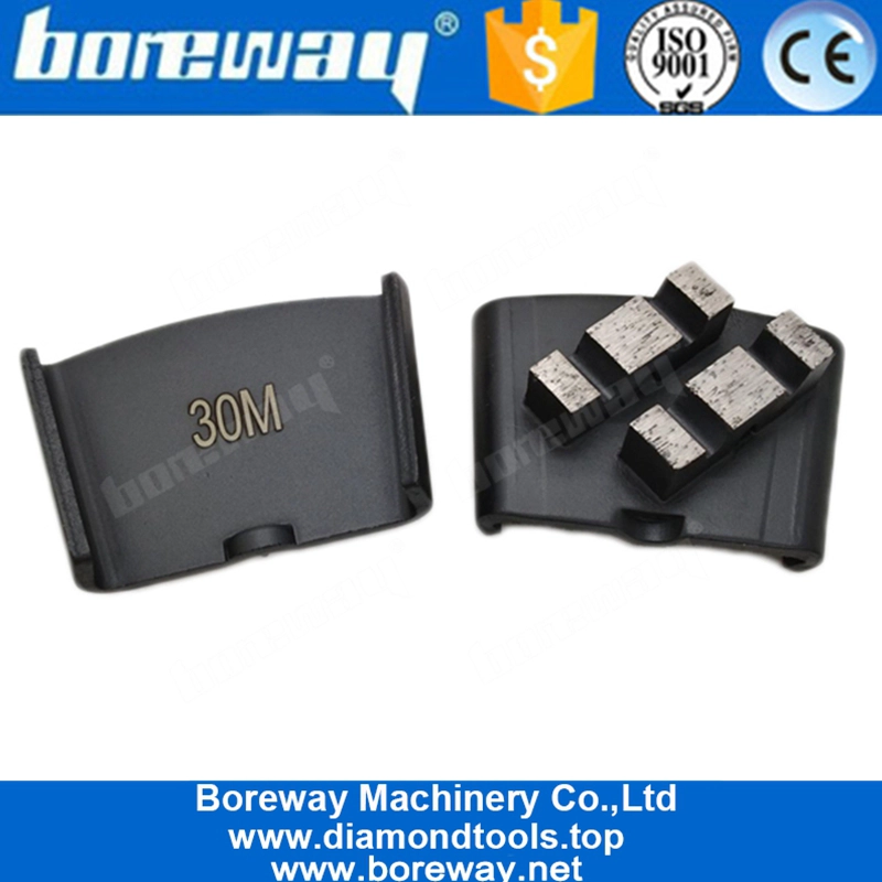 Two M Segments HTC EZ Change Metal Bond Grinding Disc For Concrete Terrazzo Stone