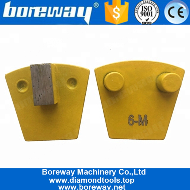 Zwei Stifte Redi Lock Diamantschleifschuhe für Beton- und Terrazzoböden