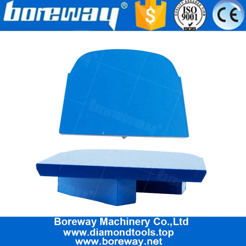 Two Rectangle Metal Bond Shoe Factory Products Blue Diamond Concrete Grinding Disc For Lavina Floor Grinding Machine