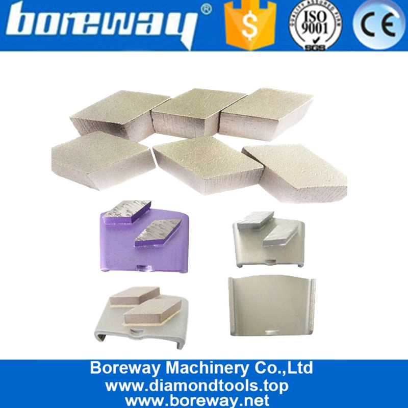 HTCマシン用の2つの菱形研削ヘッドリノベーションダイヤモンド研磨工具石コンクリート床研磨セグメント