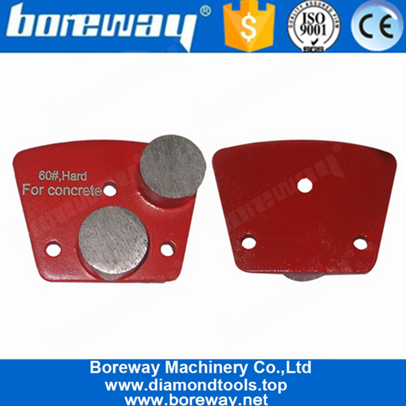 Two Round Segments Diamond Grinding Shoes For Concrete and Terrazzo Floor