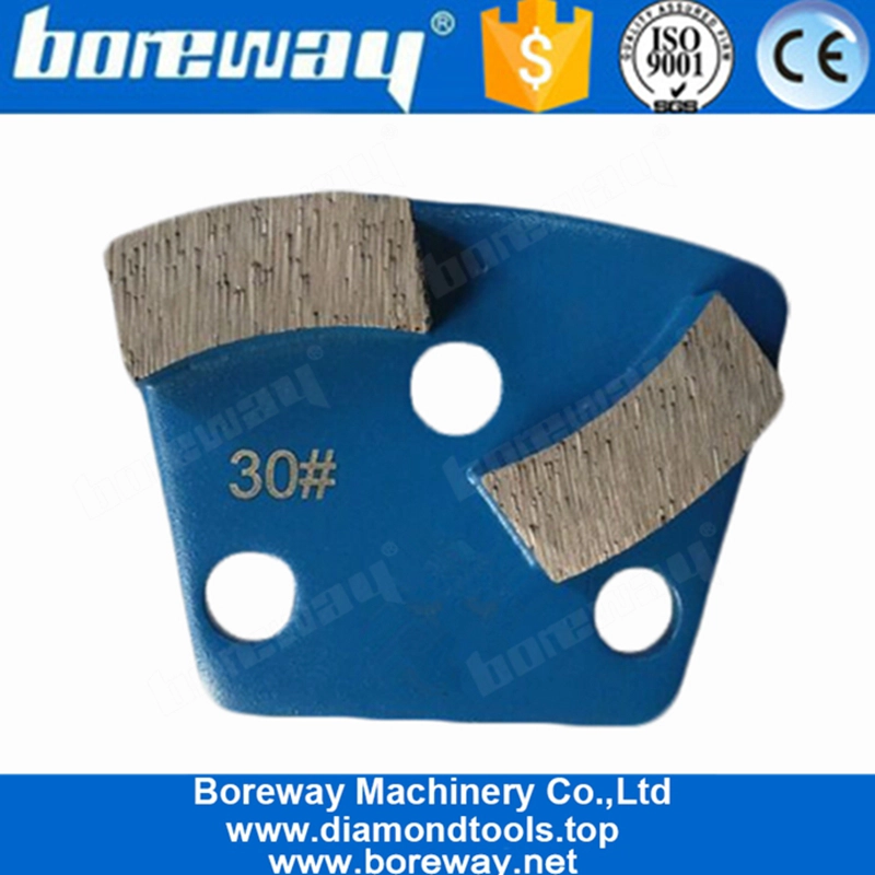 Diamants trapézoïdaux de liaison en métal de segments en métal M6 M8 de trous pour le plancher en béton