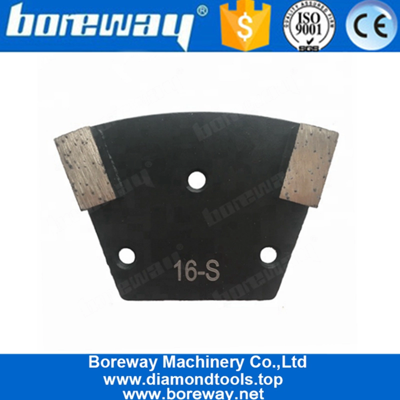 Two Segments New Type Universal Trapezoid Diamond Grinding Pads For Concrete and Terrazzo Floor