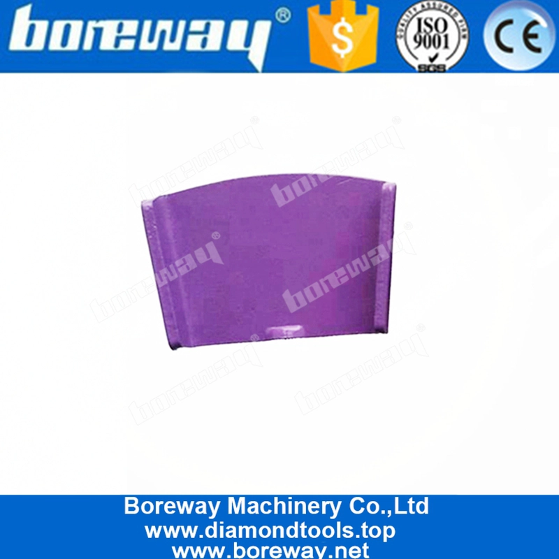 HTC चक्की के लिए दो ट्रेपोजॉइड सेगमेंट धातु बॉन्ड कंक्रीट HTC तल पीस जूते