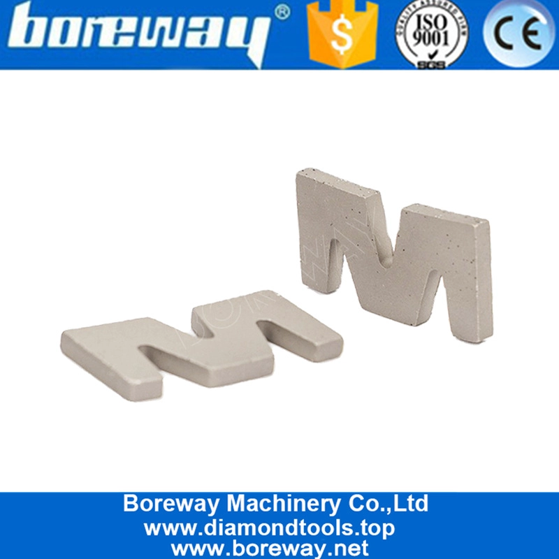 グラナイト切断用のユニークなデザインW形状ダイヤモンドセグメント