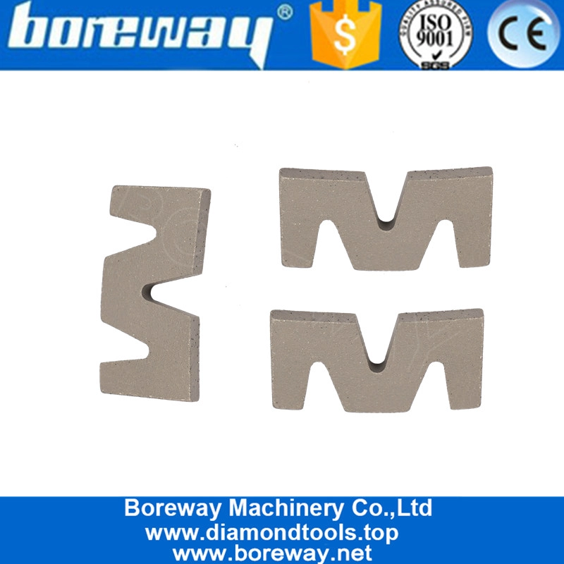 グラナイト切断用のユニークなデザインW形状ダイヤモンドセグメント