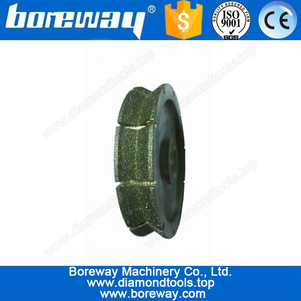 वी आकार सिरेमिक, इलेक्ट्रोप्लेटेड ग्लास प्रोफाइलिंग व्हील के लिए इलेक्ट्रोप्लेटेड हीरा पीसने वाला व्हील