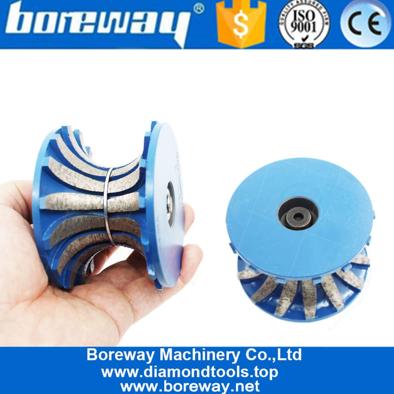 निर्माता के लिए आपूर्तिकर्ताओं के लिए वी 40 डायमंड सेगमेंट राउटर बिट मिलिंग व्हील