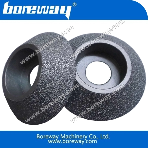 Vacuum brazed diamond profiling wheels
