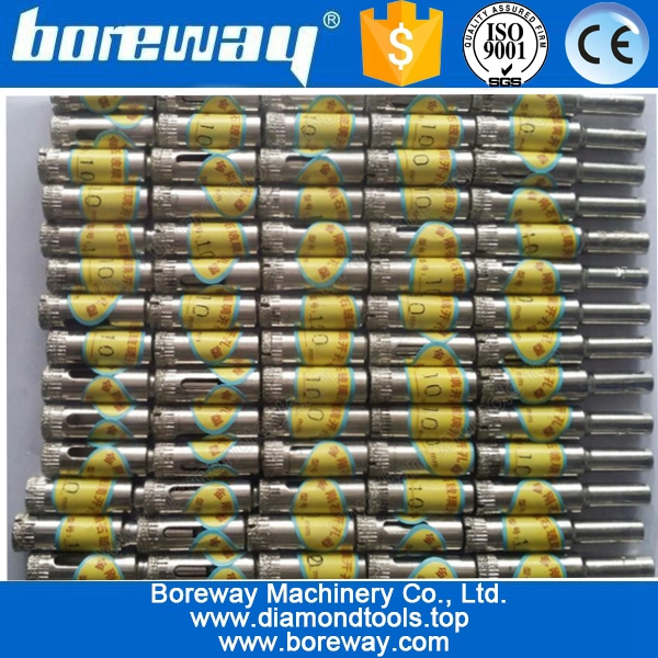 Placcatura elettrolitica di punte per foratura vetro, diamante vetro carotaggi trapano