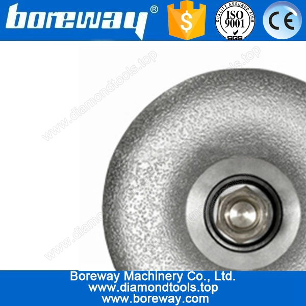 Vuoto brasato bordo taglierina bit router per granito, vuoto brasato punte del router di diamante per la pietra